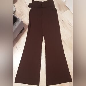 Classy Marciano Chocolate Brown Wide-Leg Pants